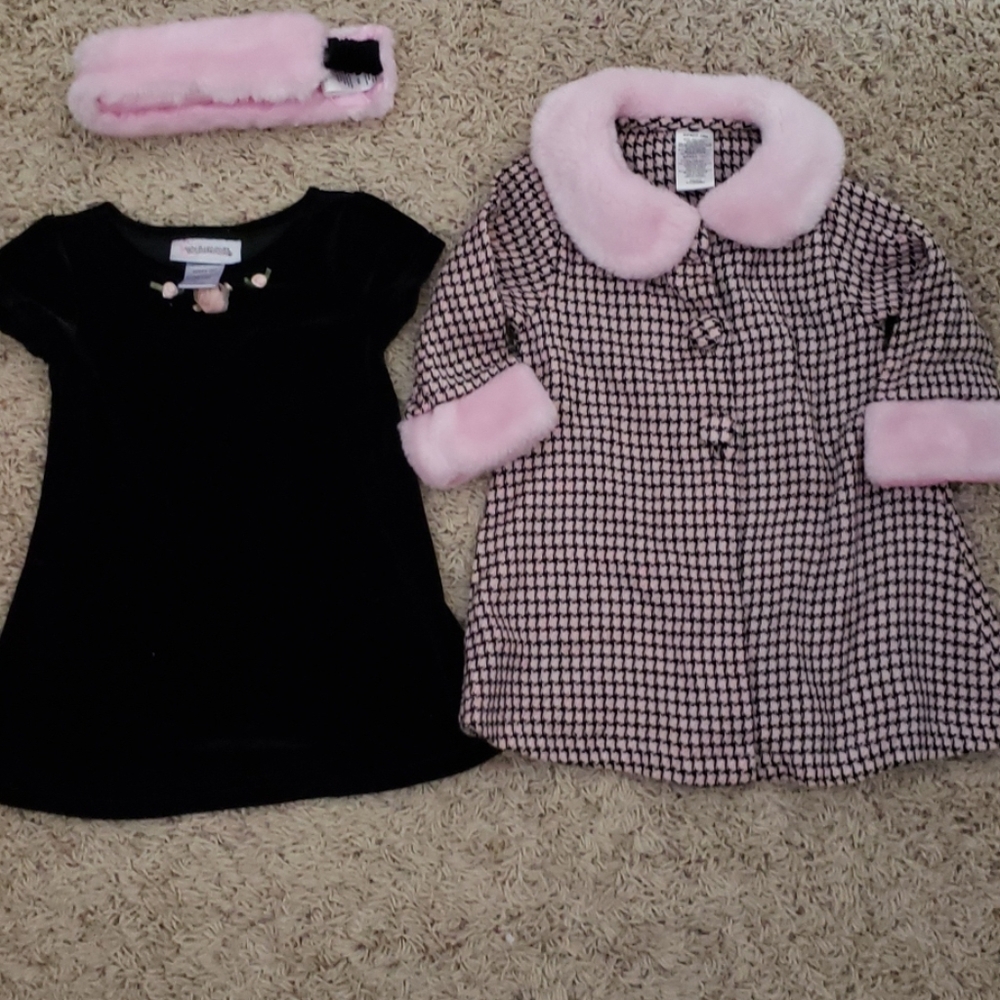 18M Dress/Coat/Handband Combo